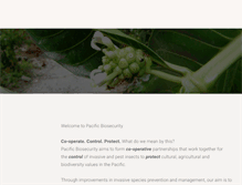 Tablet Screenshot of pacificbiosecurity.org